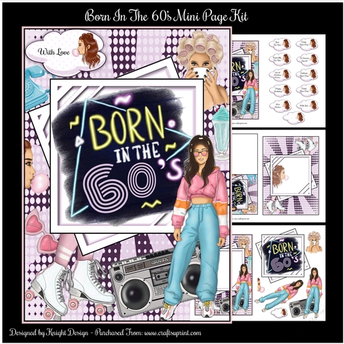 Born In The 60s Mini Page Kit