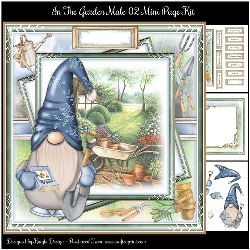 In The Garden Male 02 Mini Page Kit