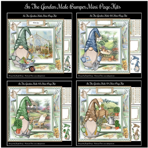 In The Garden Male Bumper Mini Page Kits