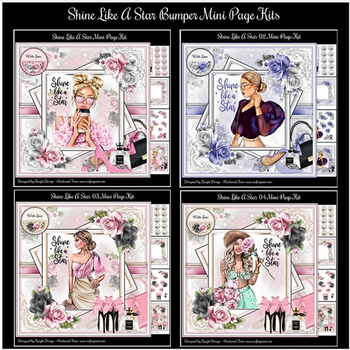 Shine Like A Star Bumper Mini Page Kits