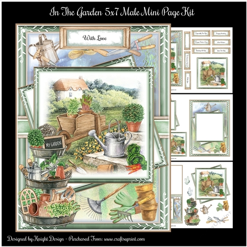 In The Garden 5x7 Male Mini Page Kit 