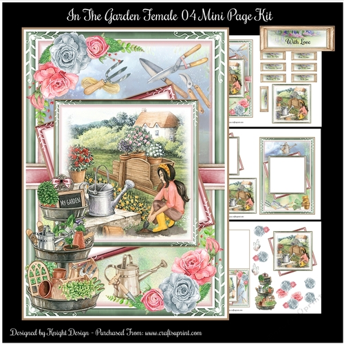 In The Garden 5x7 Female 04 Mini Page Kit