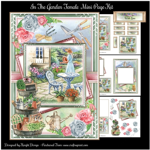 In The Garden 5x7 Female Mini Page Kit