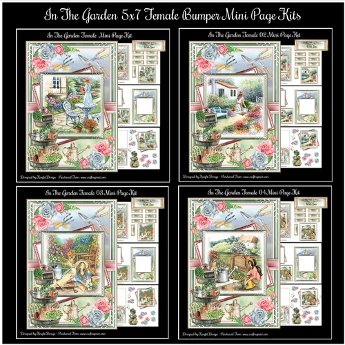 In The Garden Female Bumper Mini Page Kits