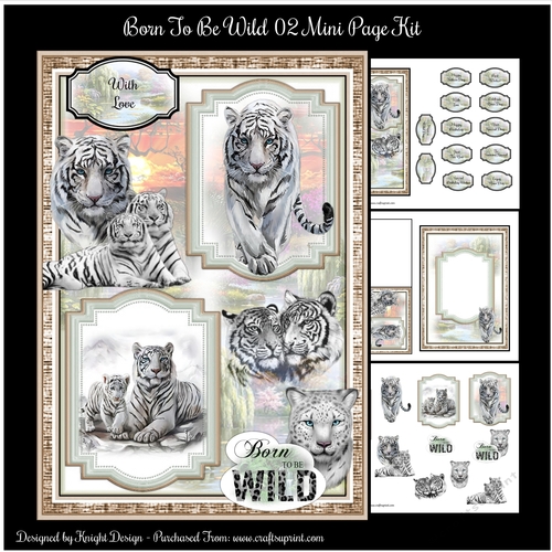 Born To Be Wild 02 5x7 Mini Page Kit