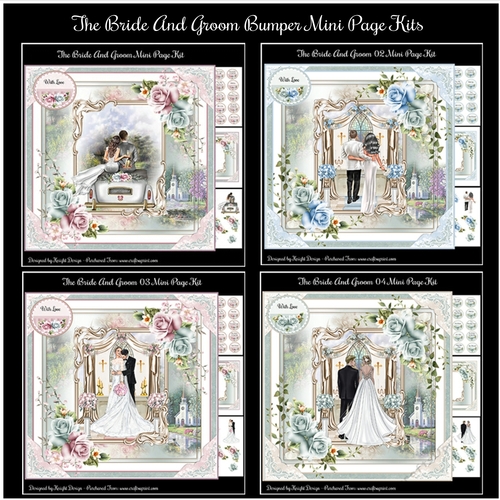 The Bride And Groom Bumper Mini Page Kits 