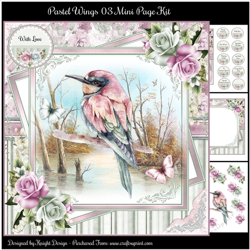Pastel Wings 03 Mini Page Kit 