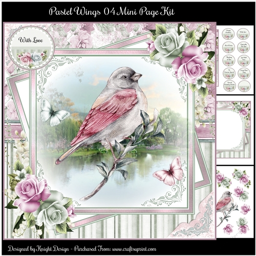 Pastel Wings 04 Mini Page Kit 