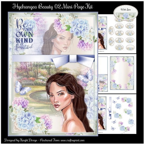 Hydrangea Beauty 02 Mini Page Kit 