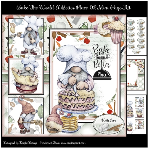 Bake The World A Better Place 02 Mini Page Kit