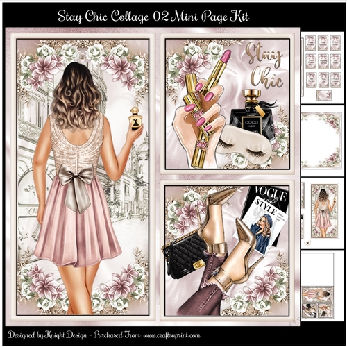 Stay Chic Collage 02 Mini Page Kit