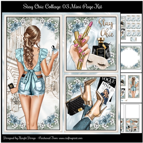 Stay Chic Collage 03 Mini Page Kit