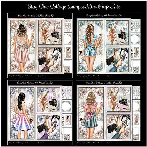 Stay Chic Collage Bumper Mini Page Kits