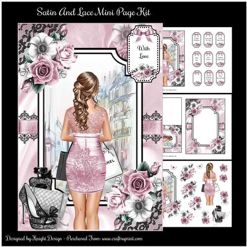 Satin And Lace Mini Page Kit