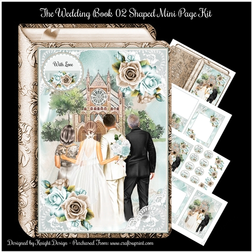 The Wedding Book 02 Shaped Mini Page Kit