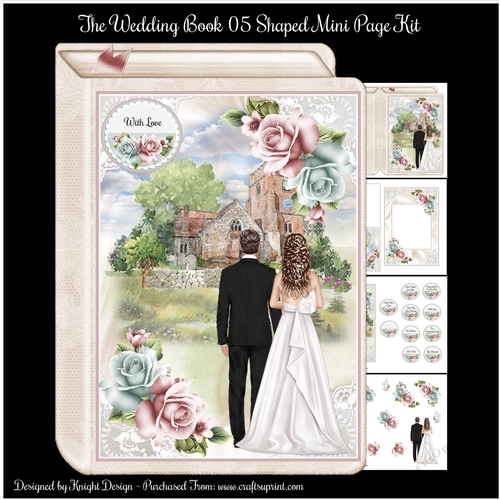 The Wedding Book 05 Shaped Mini Page Kit