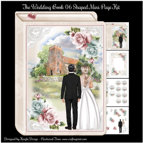 The Wedding Book 06 Shaped Mini Page Kit
