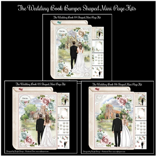 The Wedding Book Bumper Shaped Mini Page Kits