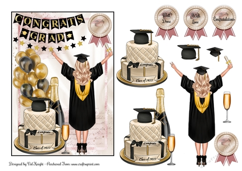 Female Graduation Card Front 