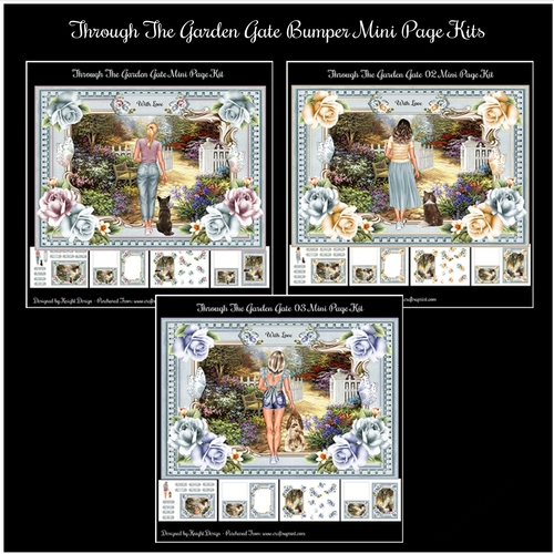 Through The Garden Gate Bumper Mini Page Kits