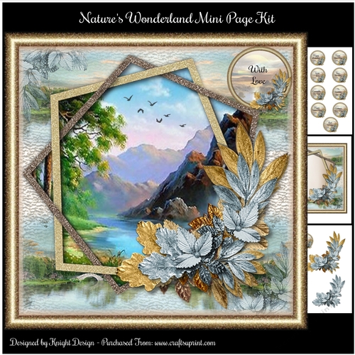 Natures Wonderland Mini Page Kit 