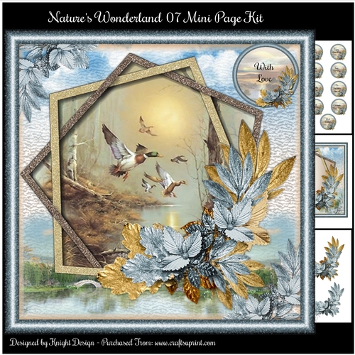 Natures Wonderland 07 Mini Page Kit