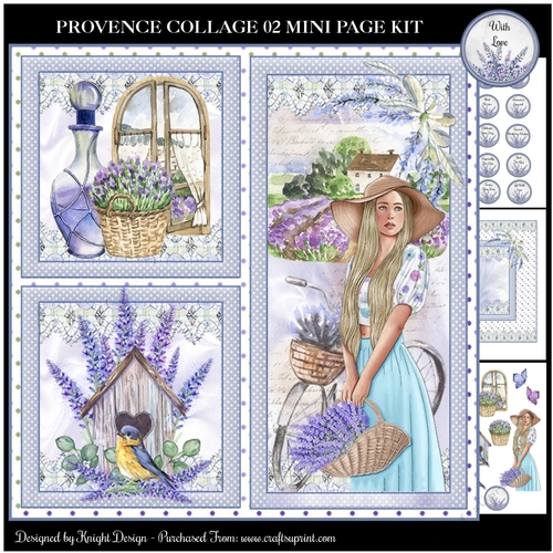 Provence Collage 02 Mini Page Kit 