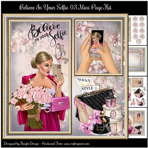 Believe In Your Selfie 03 Mini Page Kit