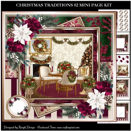 Christmas Traditions 02 Mini Page Kit 