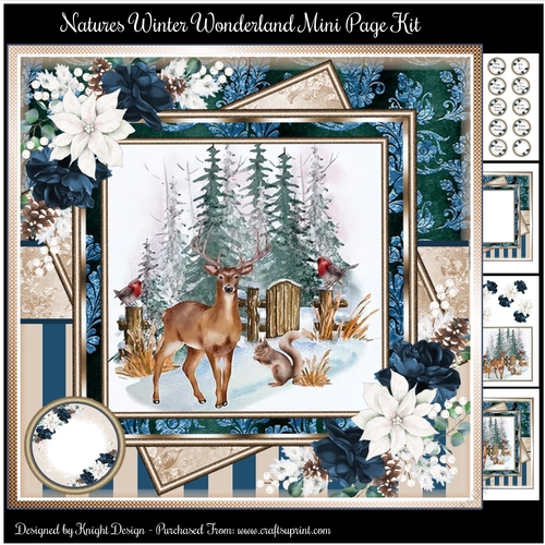 Natures Winter Wonderland Mini Page Kit 