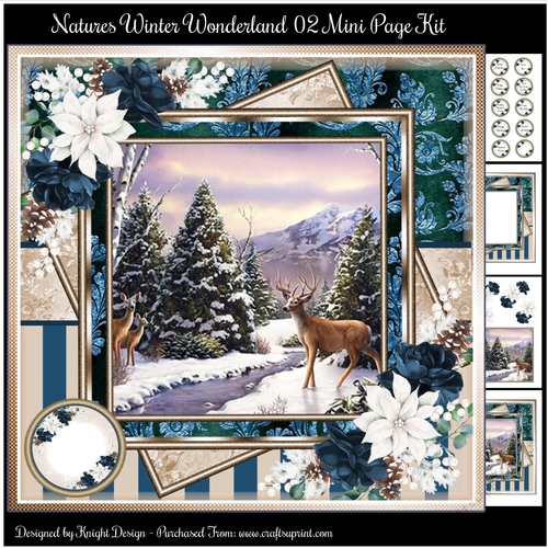 Natures Winter Wonderland 02 Mini Page Kit 