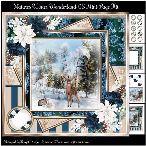 Natures Winter Wonderland 03 Mini Page Kit
