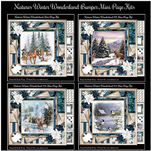 Natures Winter Wonderland Bumper Mini Page Kits
