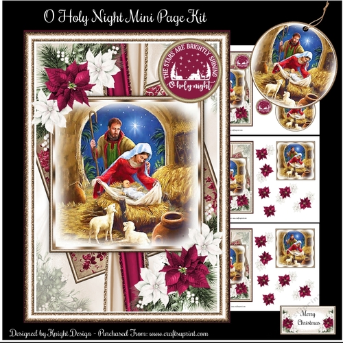 O Holy Night Mini Page Kit