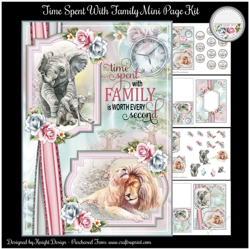 Time Spent With Family Mini Page Kit