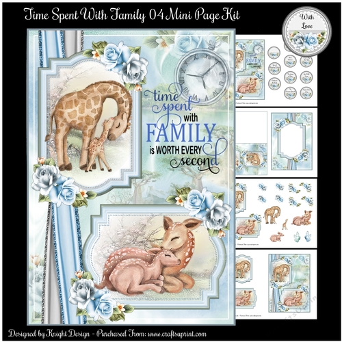 Time Spent With Family 04 Mini Page Kit