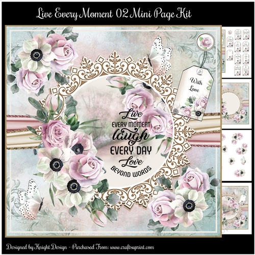 Live Every Moment 02 Mini Page Kit 