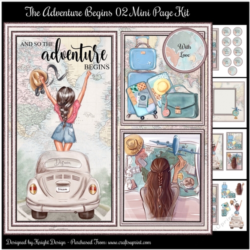 The Adventure Begins 02 Mini Page Kit