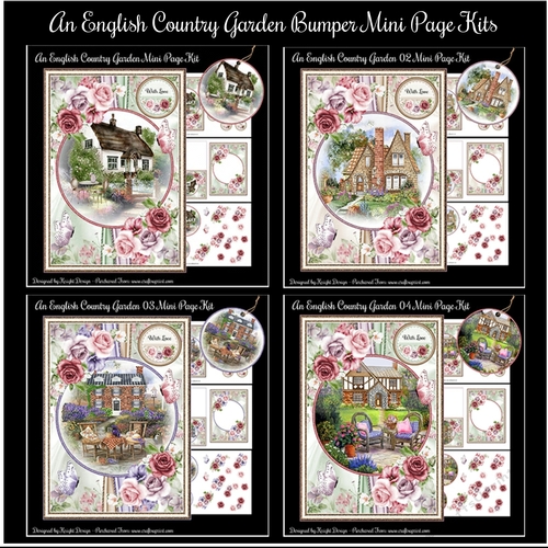 An English Country Garden Bumper Mini Page Kits