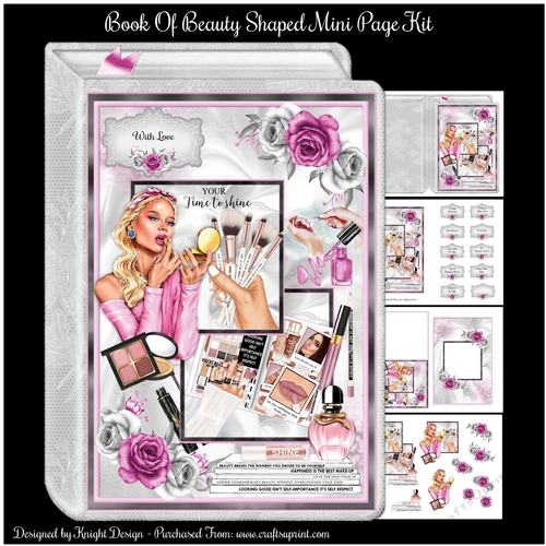 Book Of Beauty Shaped Mini Page Kit