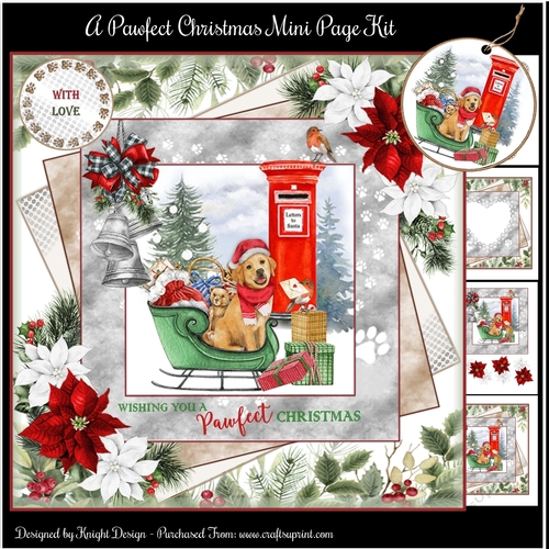 A Pawfect Christmas Mini Page Kit 