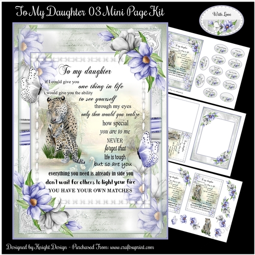 To My Daughter 03 Mini Page Kit