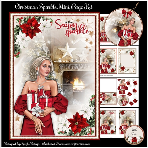 Christmas Sparkle Mini Page Kit