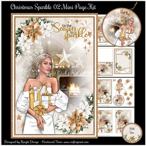 Christmas Sparkle 02 Mini Page Kit