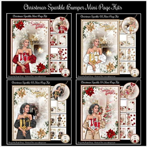 Christmas Sparkle Bumper Mini Page Kits