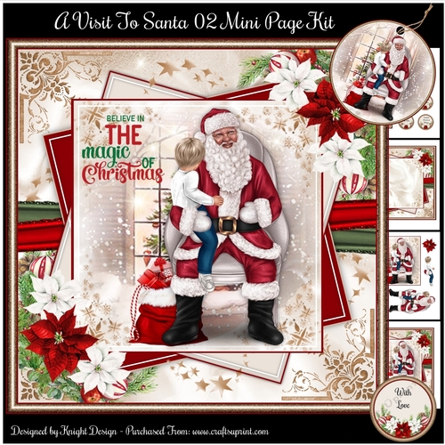 A Visit To Santa 02 Mini Page Kit