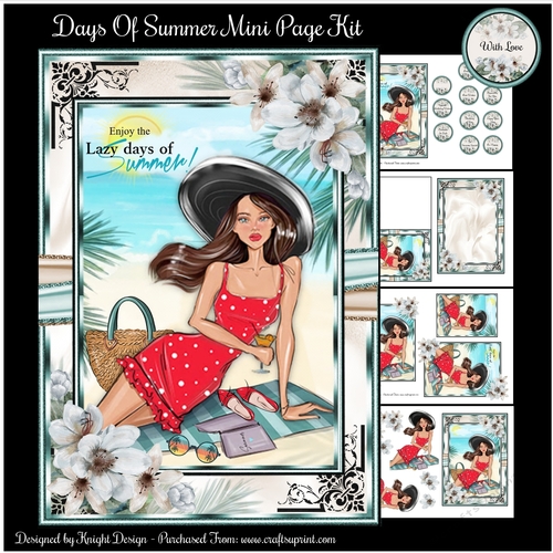 Days Of Summer Mini Page Kit