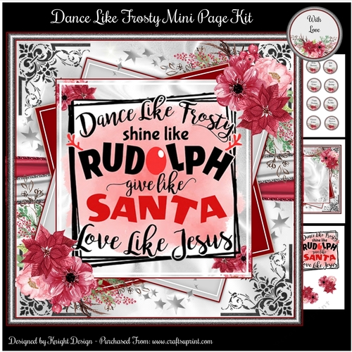 Dance Like Frosty Mini Page Kit