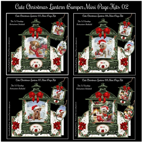 Cute Christmas Lantern Bumper Mini Page Kits 02