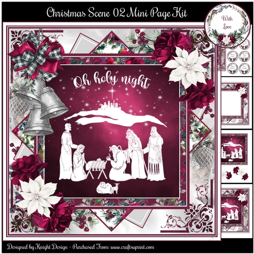 Christmas Scene 02 Mini Page Kit